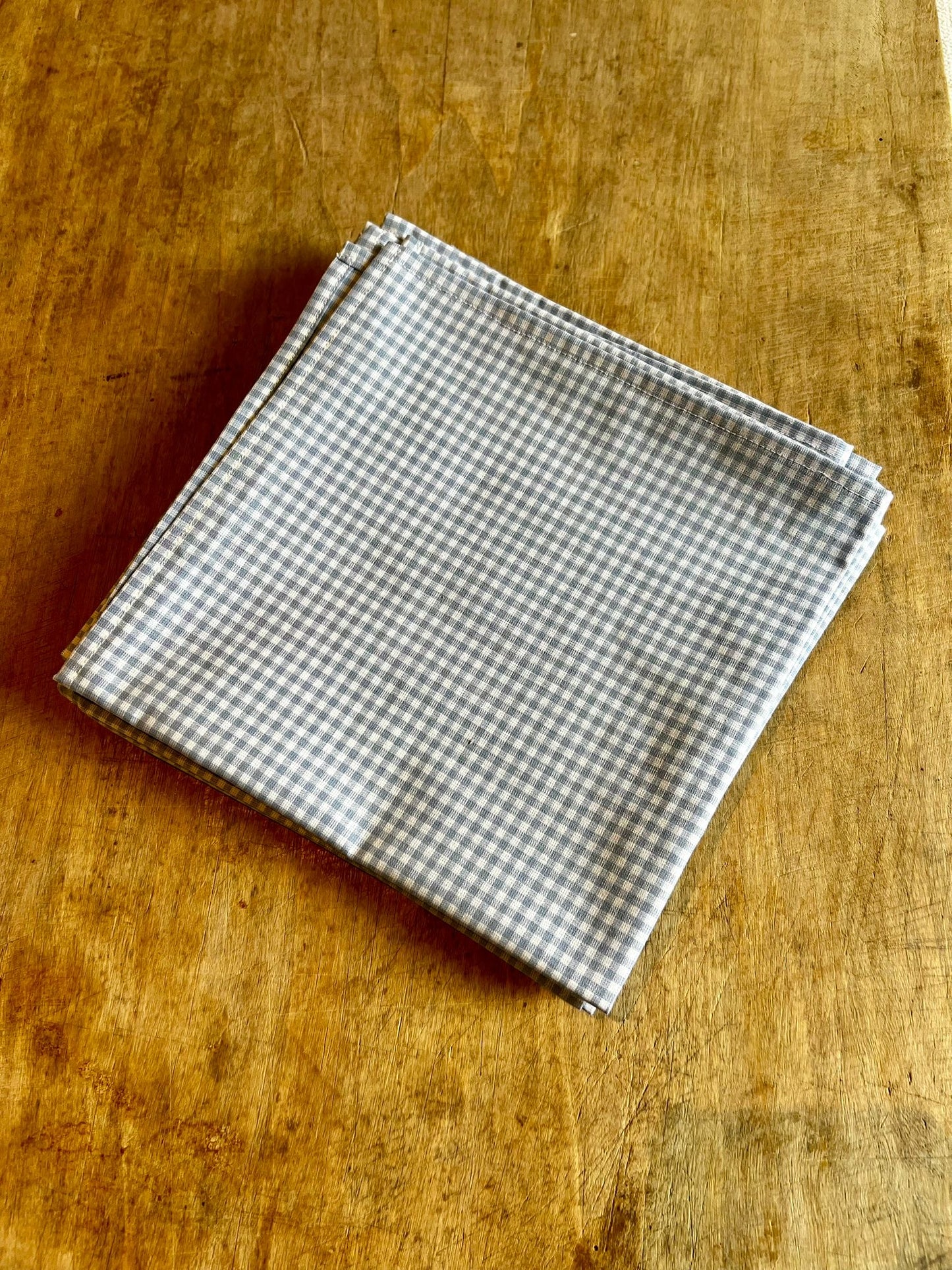 Serviette de table vichy bleu