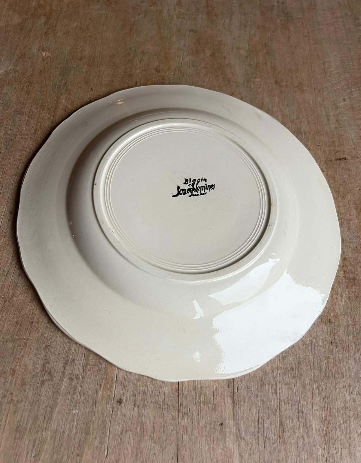 Assiette Sarreguemines