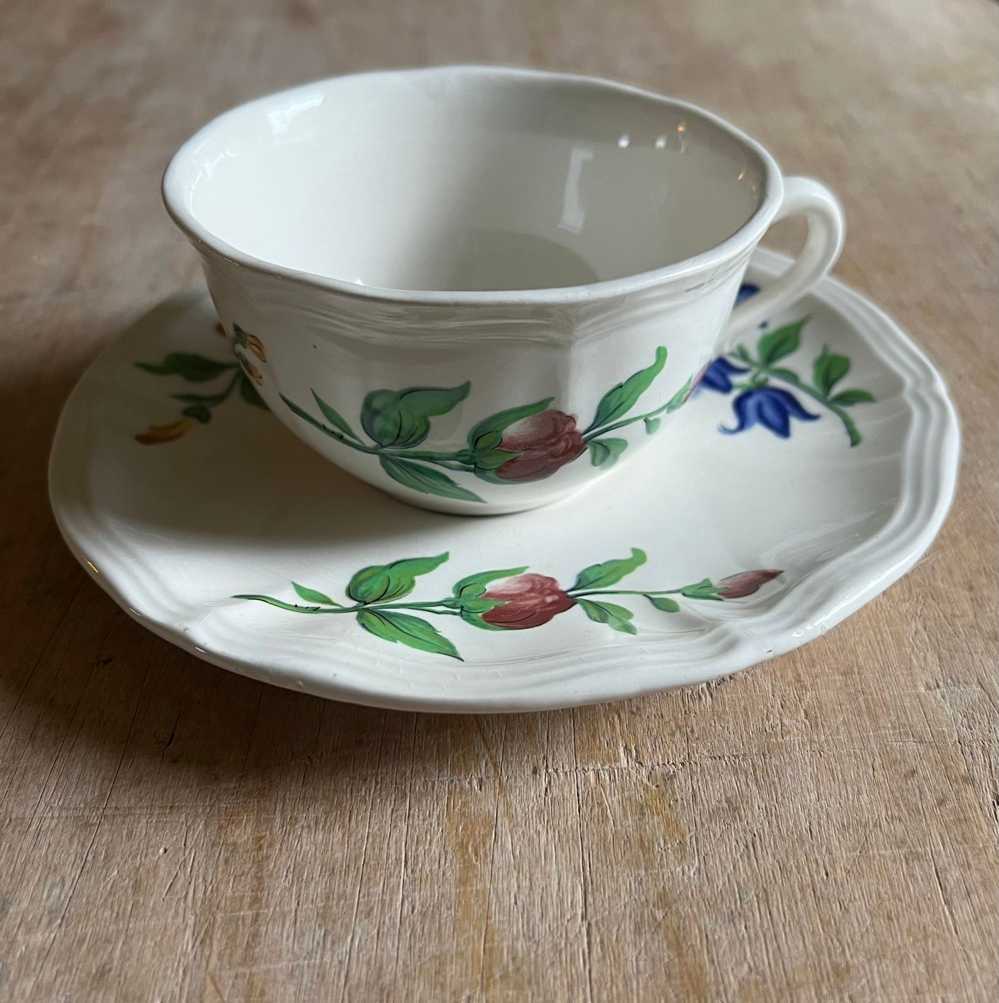 Tasse et soucoupe Sarreguemines