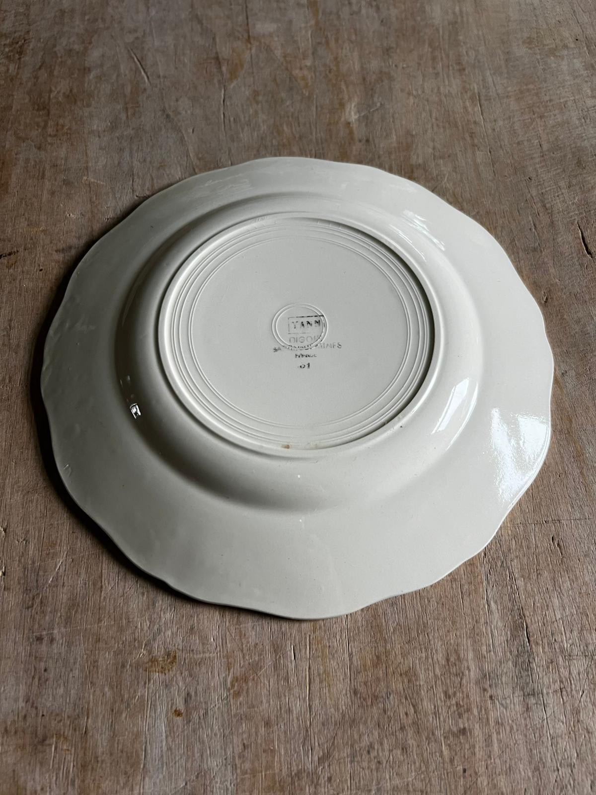 Assiette Digoin Sarreguemines