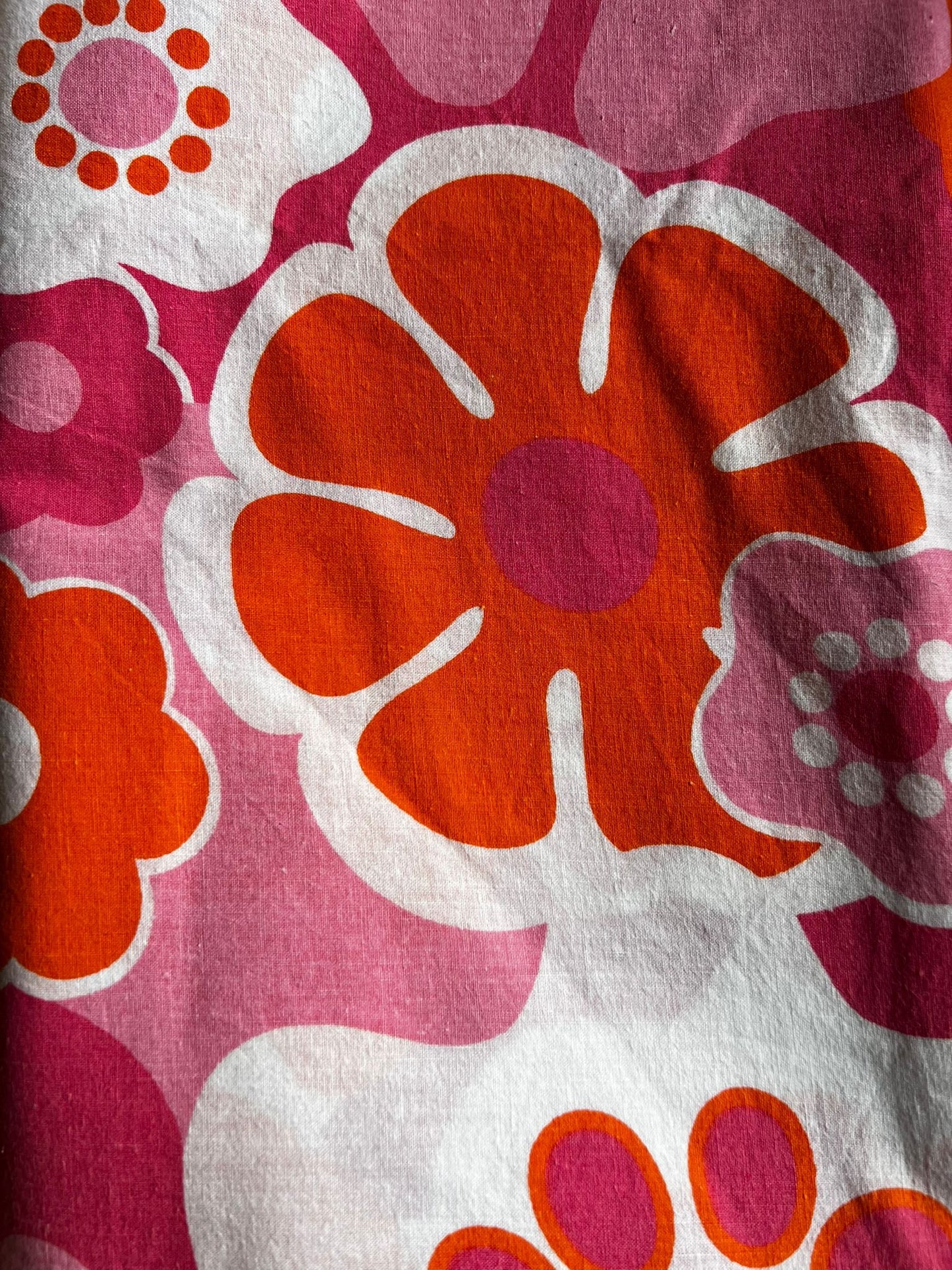 Grande nappe 70s vintage coton