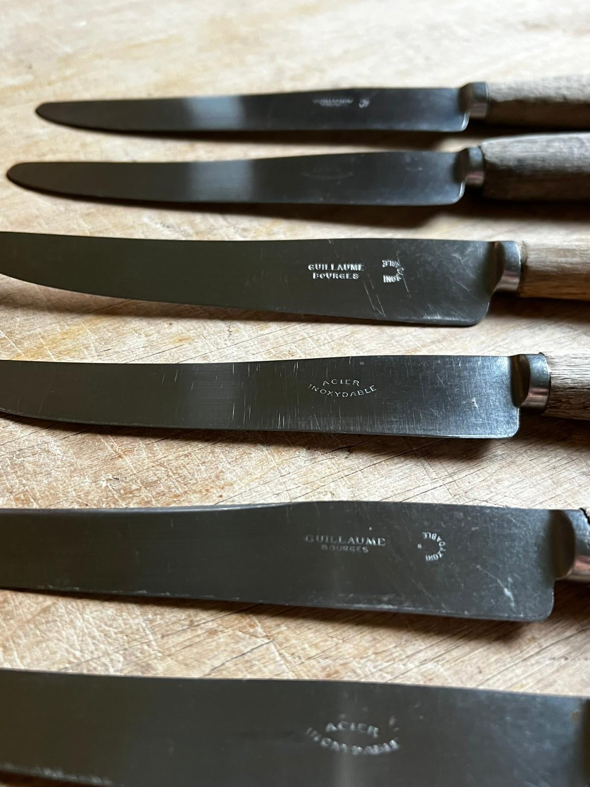Couteaux manche bois