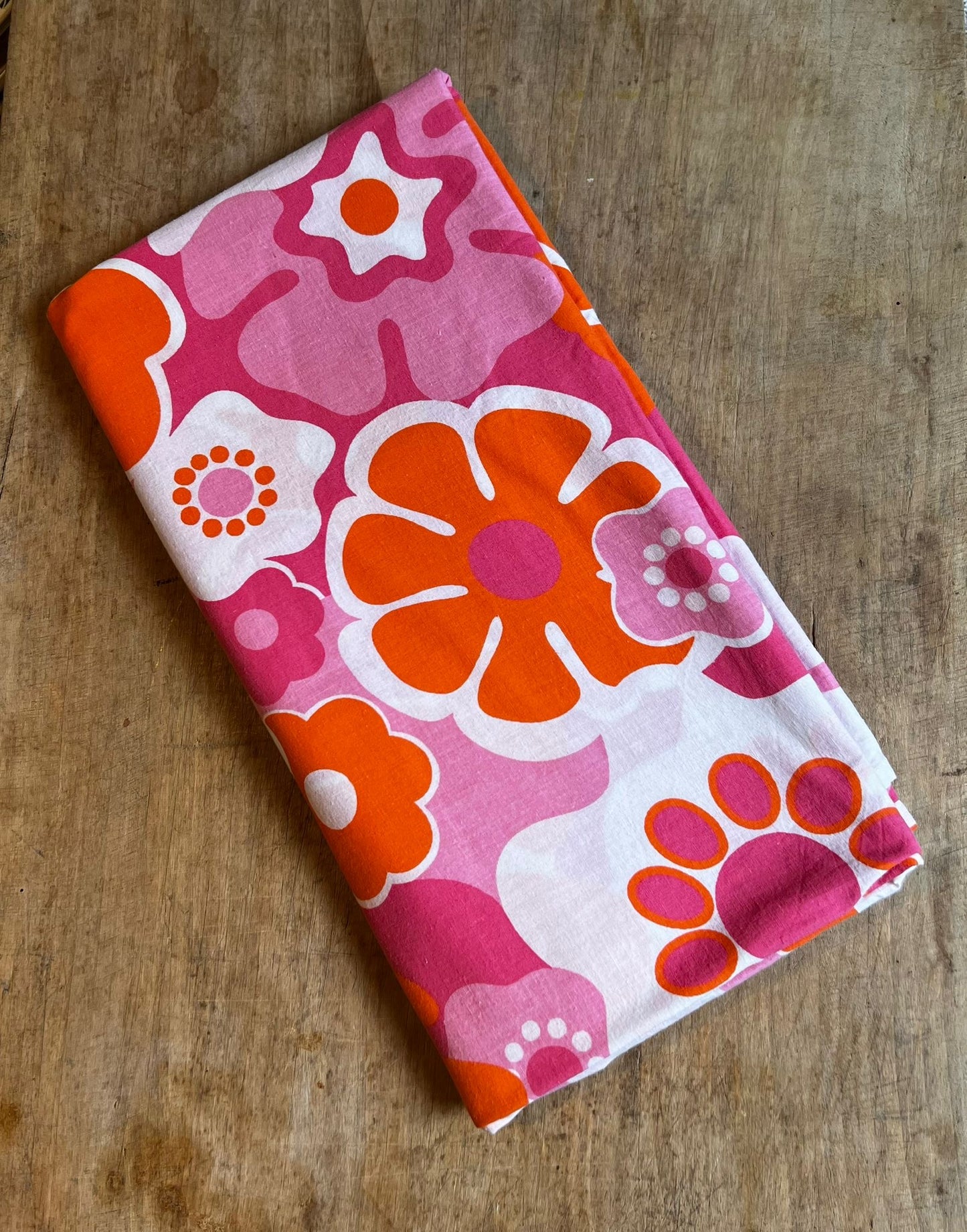 Grande nappe 70s vintage coton