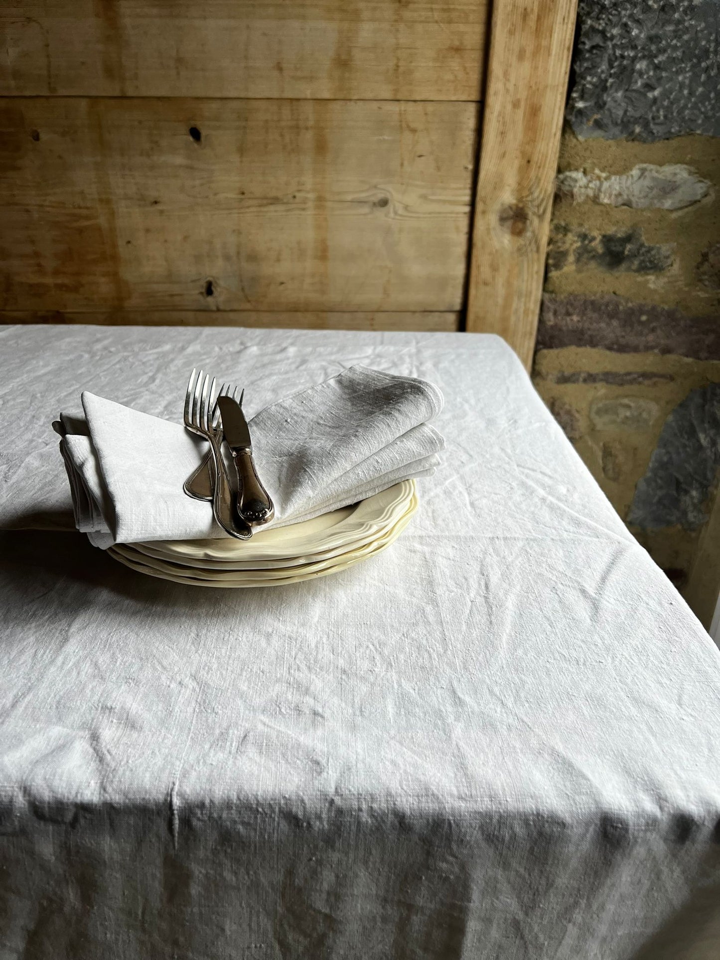 Serviettes en lin ancien 50x50cm