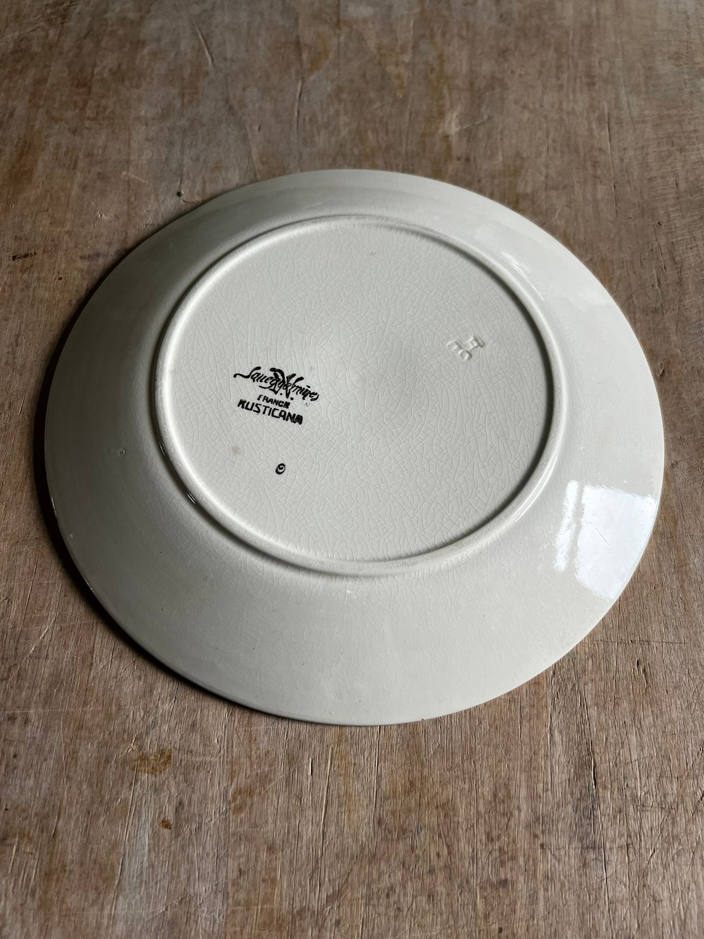 Assiette Sarreguemines