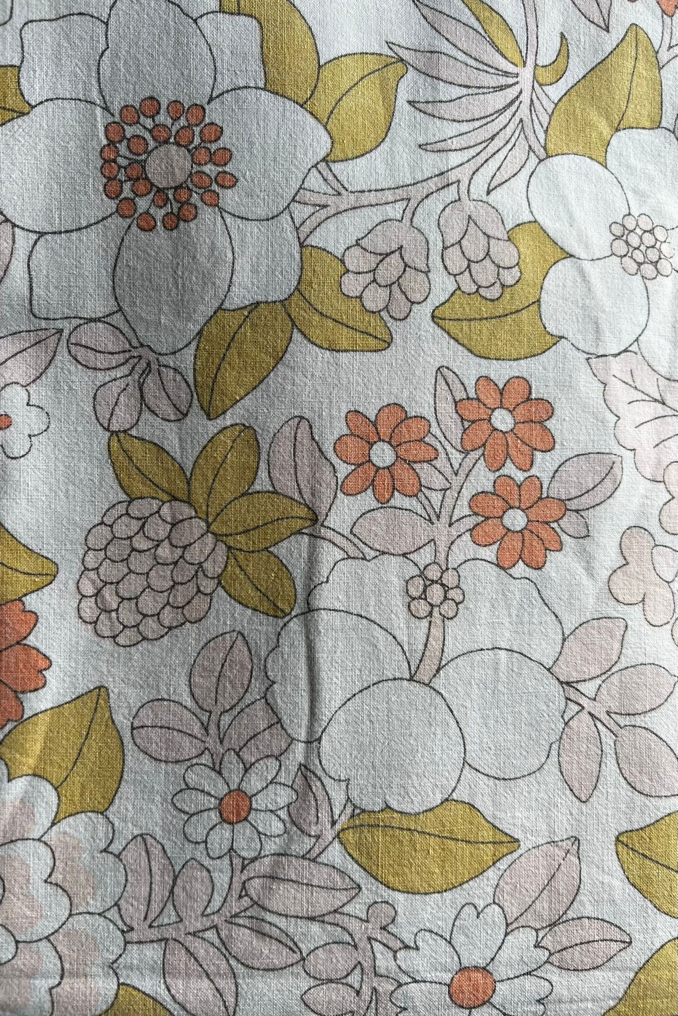 Grande nappe vintage 1970 coton