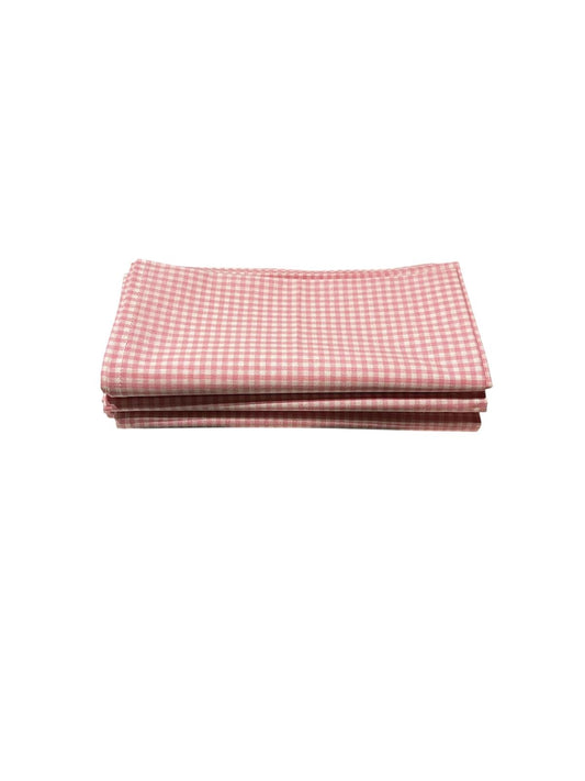 Serviette de table vichy rose