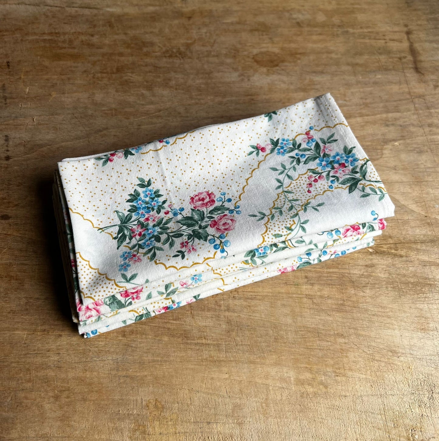 Serviettes de table en coton recyclé